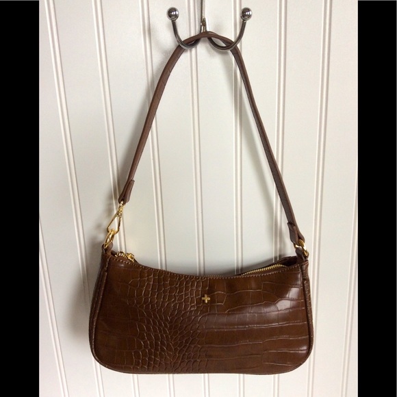 Princess Polly Handbags - Princess Polly PETA+JAIN Classic Embossed Vegan Shoulder Bag.